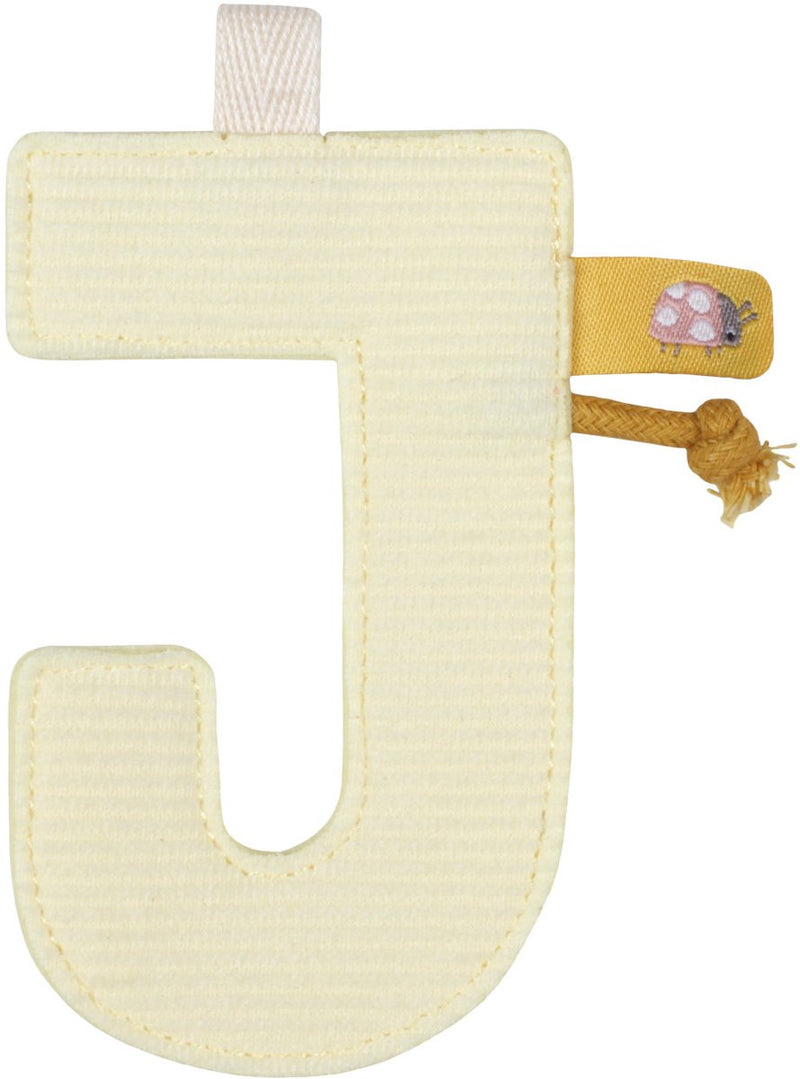 Piccolo elemento ghirlanda olandese - lettera j - giallo