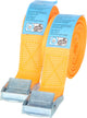 Cinghie di ancoraggio Carpoint 2 x 2,5 metri – larghezza 25 mm – set da 2 – per fissare in modo sicuro i carichi – adatte per rimorchi per auto