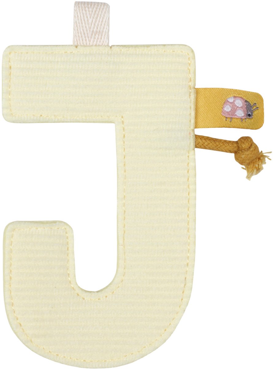 Piccolo elemento ghirlanda olandese - lettera j - giallo