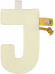Piccolo elemento ghirlanda olandese - lettera j - giallo