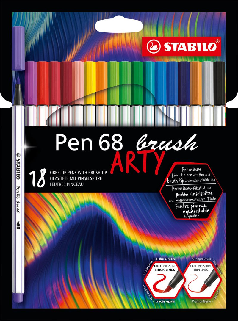 STABILO PEN 68 PROBLES ARTY -TIP PENS 18ST.