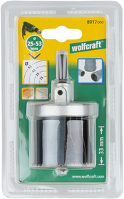 Wolfcraft standard-gatzaag set | ø25, 35, 43, 53mm | 1 set - 8917000 - afbeelding 2