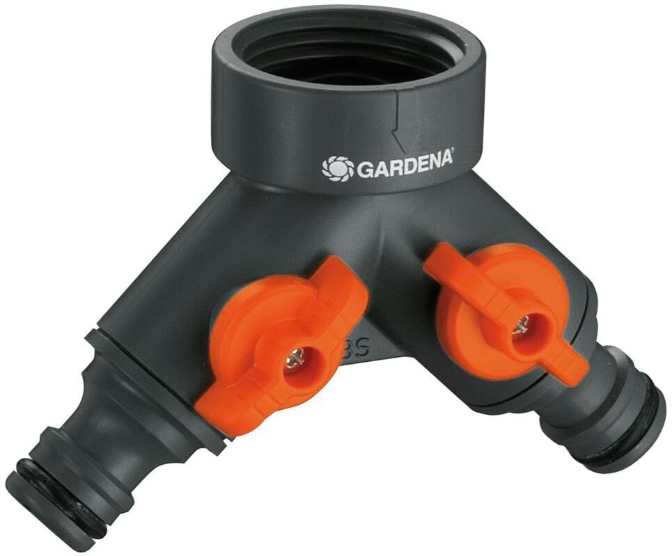 Distributore Gardena a 2 vie di acque 26,5 mm (G 3 4)