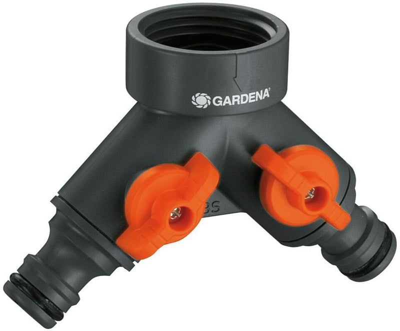 Distributore Gardena a 2 vie di acque 26,5 mm (G 3 4)
