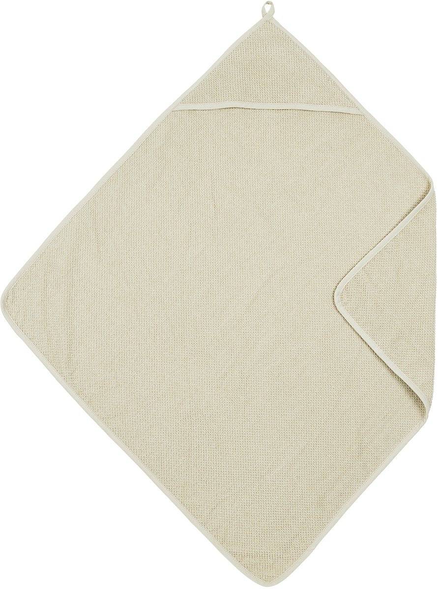 Meyco baby popcorn badcape - soft sand - 75x75cm