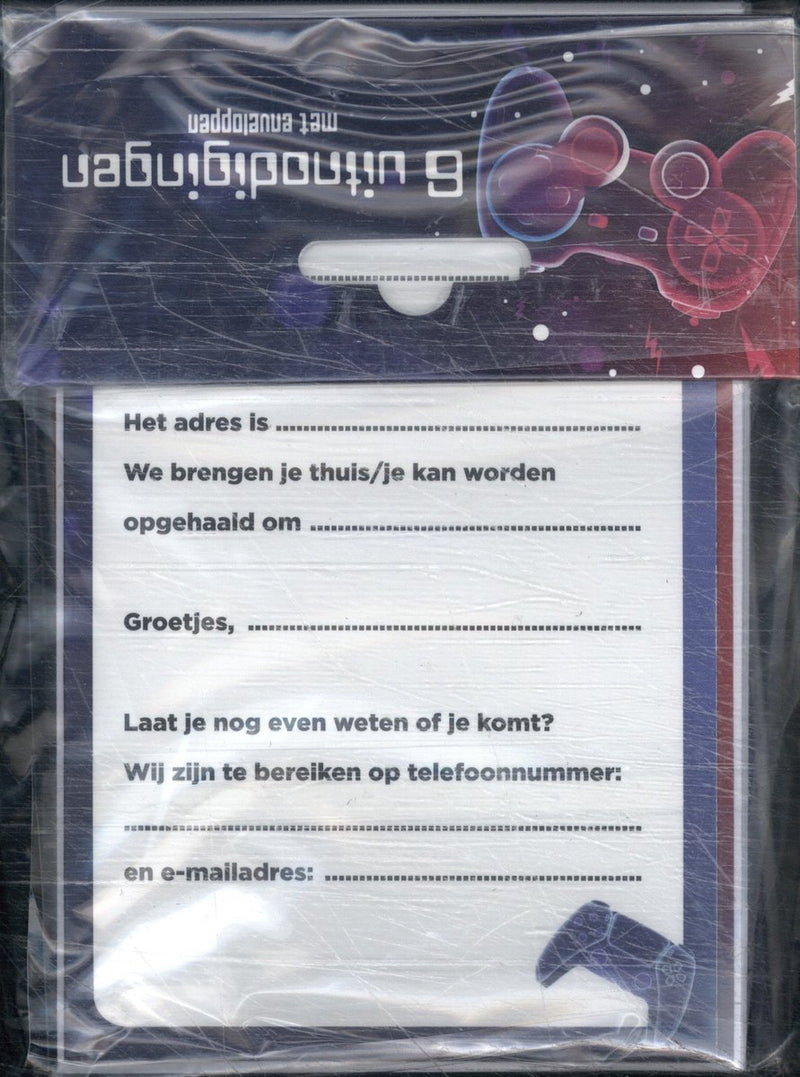Biglietti d'invito Interstat - gioco attivo - 6 pz.