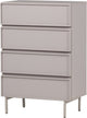 Woood tours ladekast 4 lades - melamine mdf - zand - 102x70x42