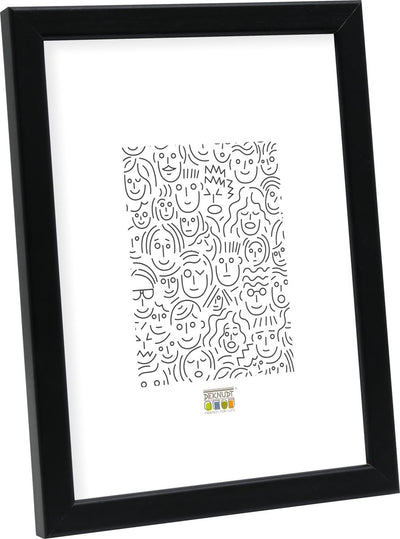 Deknudt frames fotolijst s41jl2 - zwart - hout - foto a4 : 21x29,7 cm