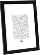 Cornice per foto Deknudt frames s41jl2 - nera - legno - foto a4: 21x29,7 cm