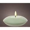 Decoris led buiten kaars ijzer h6.5cm groen