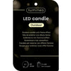 Decoris led buiten kaars ijzer h6.5cm groen