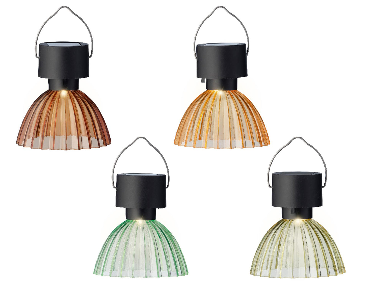 Lampada a sospensione solare Lumineo in plastica ø8cmx10cm