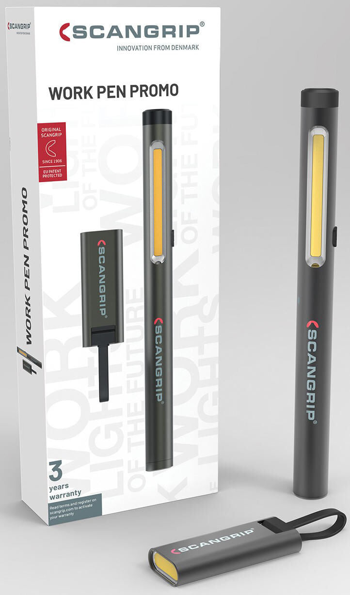 Scangrip aktionspaket work pen 200 r + flash micro r lamps set 2-piece