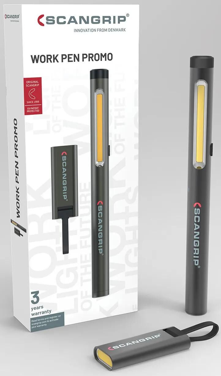 Penna da lavoro Scangrip Action Package 200 r + flash micro r. set di lampade da 2 pezzi