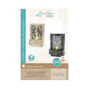 Lumineo led poly fontein met bloem 9.5x15x23cm