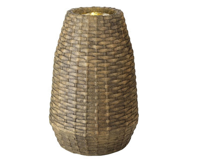 Fuente Lumineo LED mimbre 35x50cm exterior