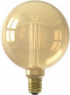 Lámpara LED serie Calex Crown - E27 - Fuente de luz G125 dorada - 3,5W - regulable