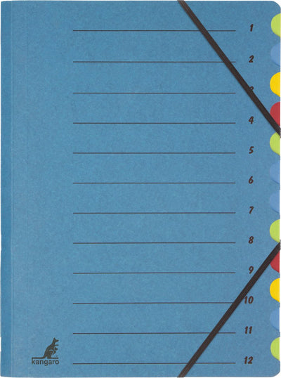 Carpeta de clasificación canguro - 12 pestañas - carpeta de proyectos - k-3010-12