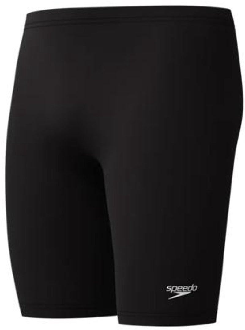 Speedo endurance+ logo jammer heren sportzwembroek - zwart wit