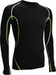 Avento compressieshirt - lange mouw - mannen - zwart geel - maat l