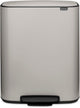 Brabantia bo prullenbak - 60 liter - 1 vak - soft grey