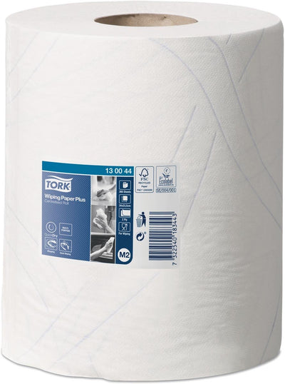 Tork wiping plus center feed cleaning paper 2-layer m2