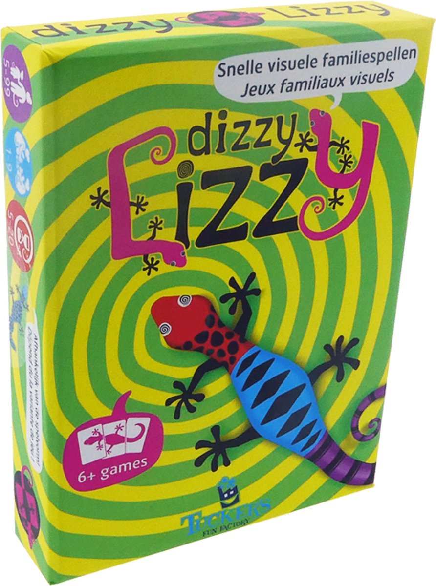 La divertida fábrica de Tucker, mareada y lizzy, juego de cartas.