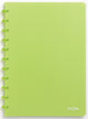 Quaderno trendy Atoma - A4 - 144 pagine - quadretti 5 mm - verde trasparente - 1 pezzo