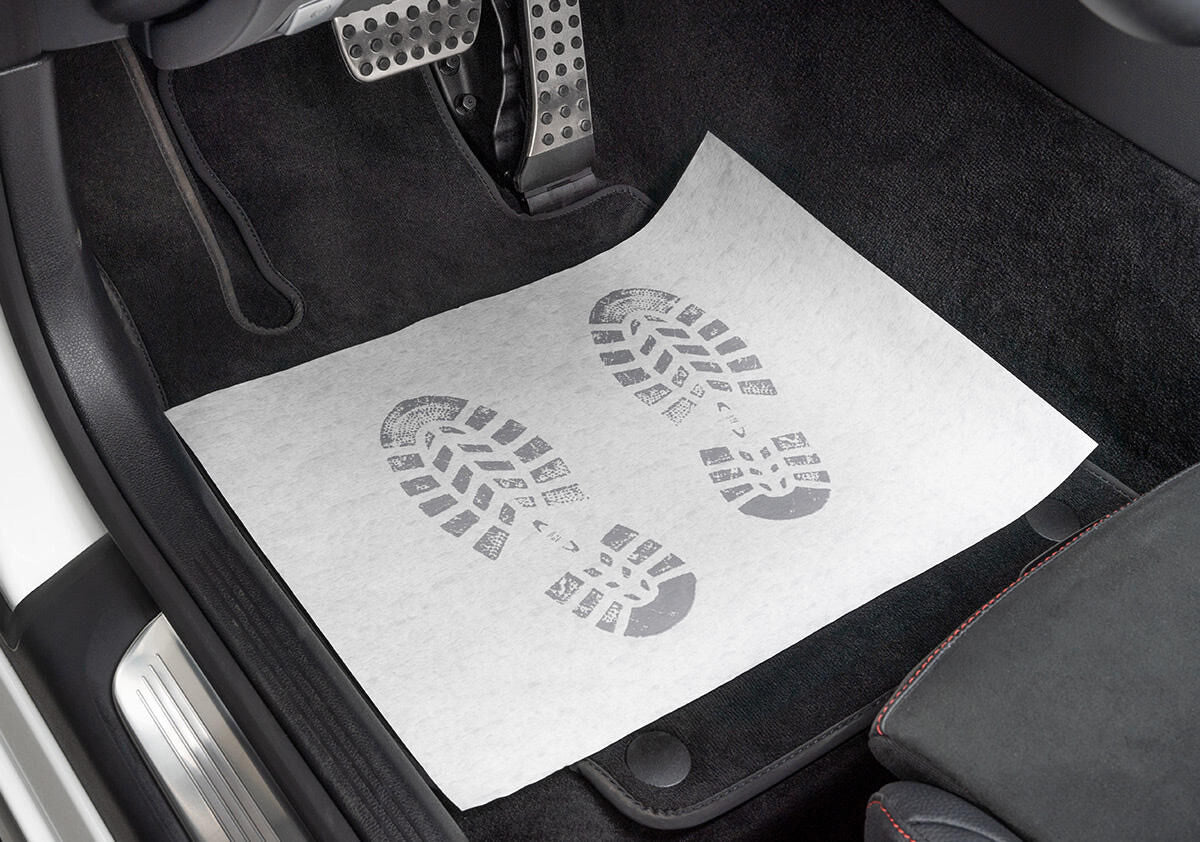 Serwo automotriz de puertas desechables de papel crepe.