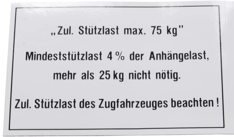 Piastra di carico Bünte 75 kg 105x74 mm