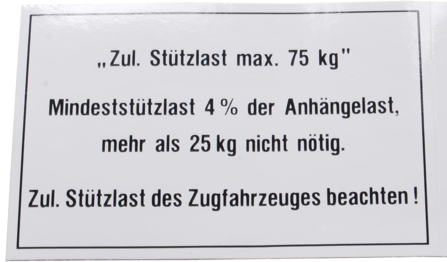 Piastra di carico Bünte 75 kg 105x74 mm