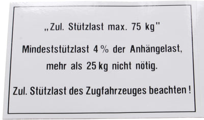 Piastra di carico Bünte 75 kg 105x74 mm