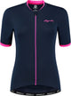 Rogelli essential fietsshirt - korte mouwen - dames - groen, roze - maat m