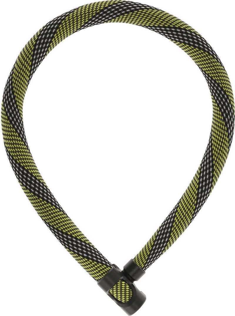 Lucchetto a catena per lucchetto per bicicletta Abus - catena ivera 7210 colore - livello di sicurezza 8 - giallo - 85 cm - adatto per biciclette elettriche e biciclette da città