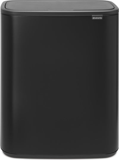 Pattumiera Brabantia bo touch bin - 60 litri - 1 scomparto - nero opaco