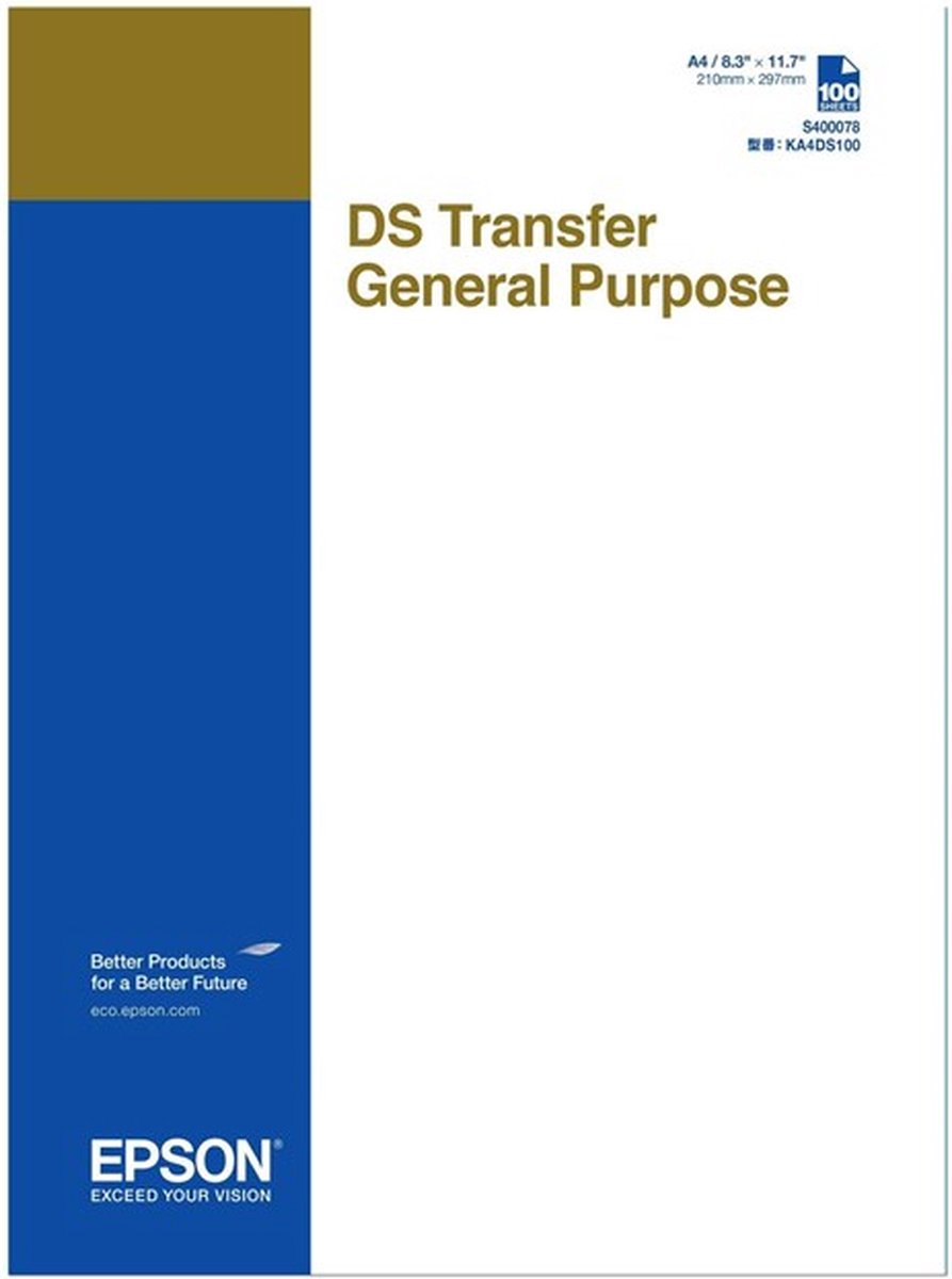 Epson sublimatiepapier ds transfer general purpose a4