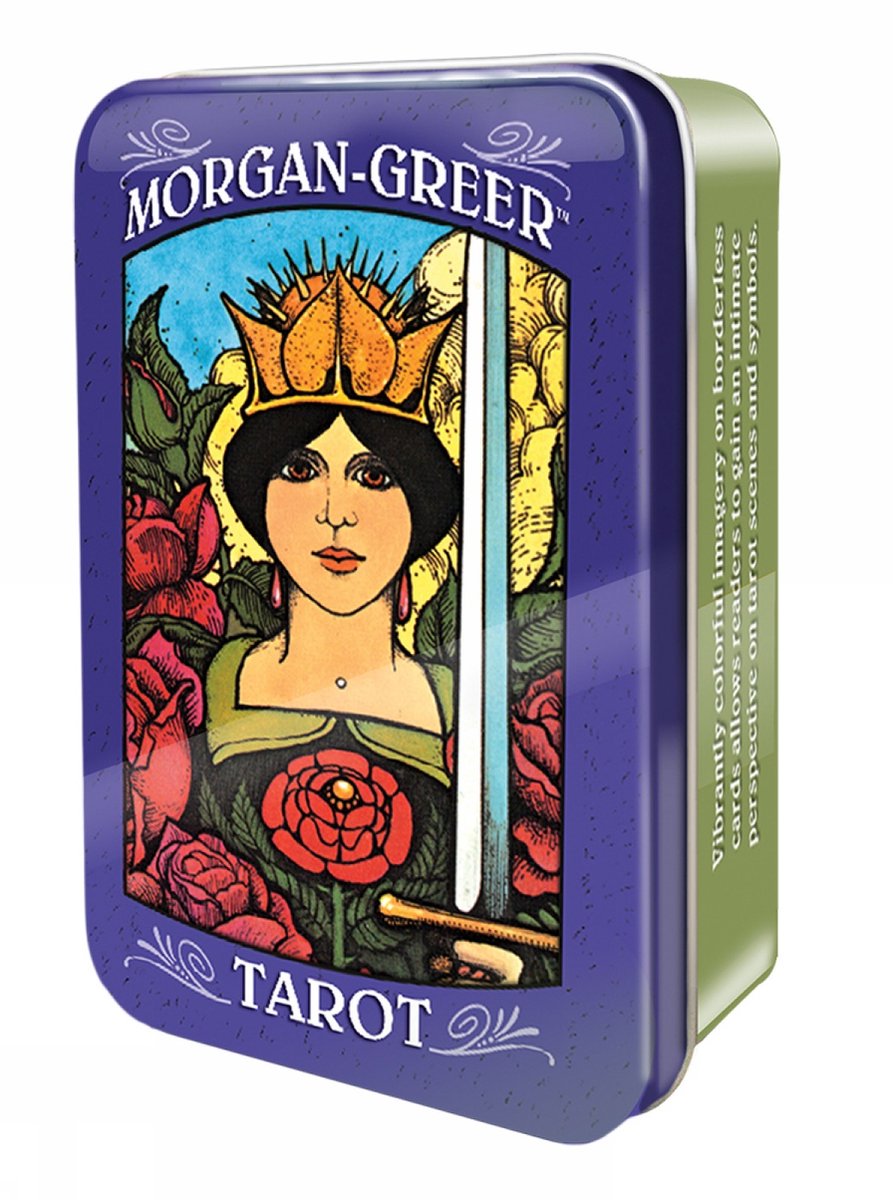 Tarot de Morgan Greer en una lata