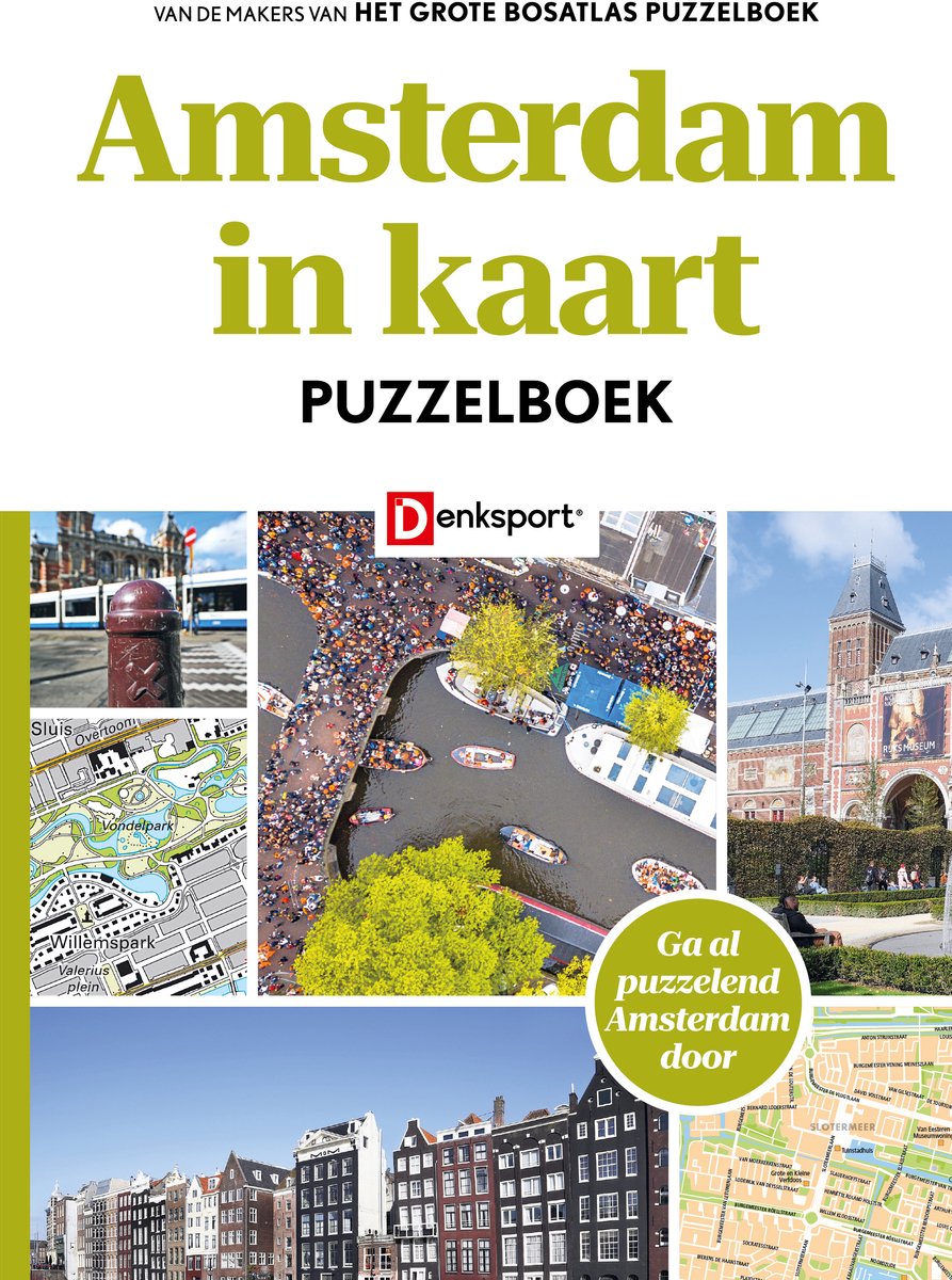 Libro de acertijos de deportes mentales: el libro de acertijos del mapa de Ámsterdam