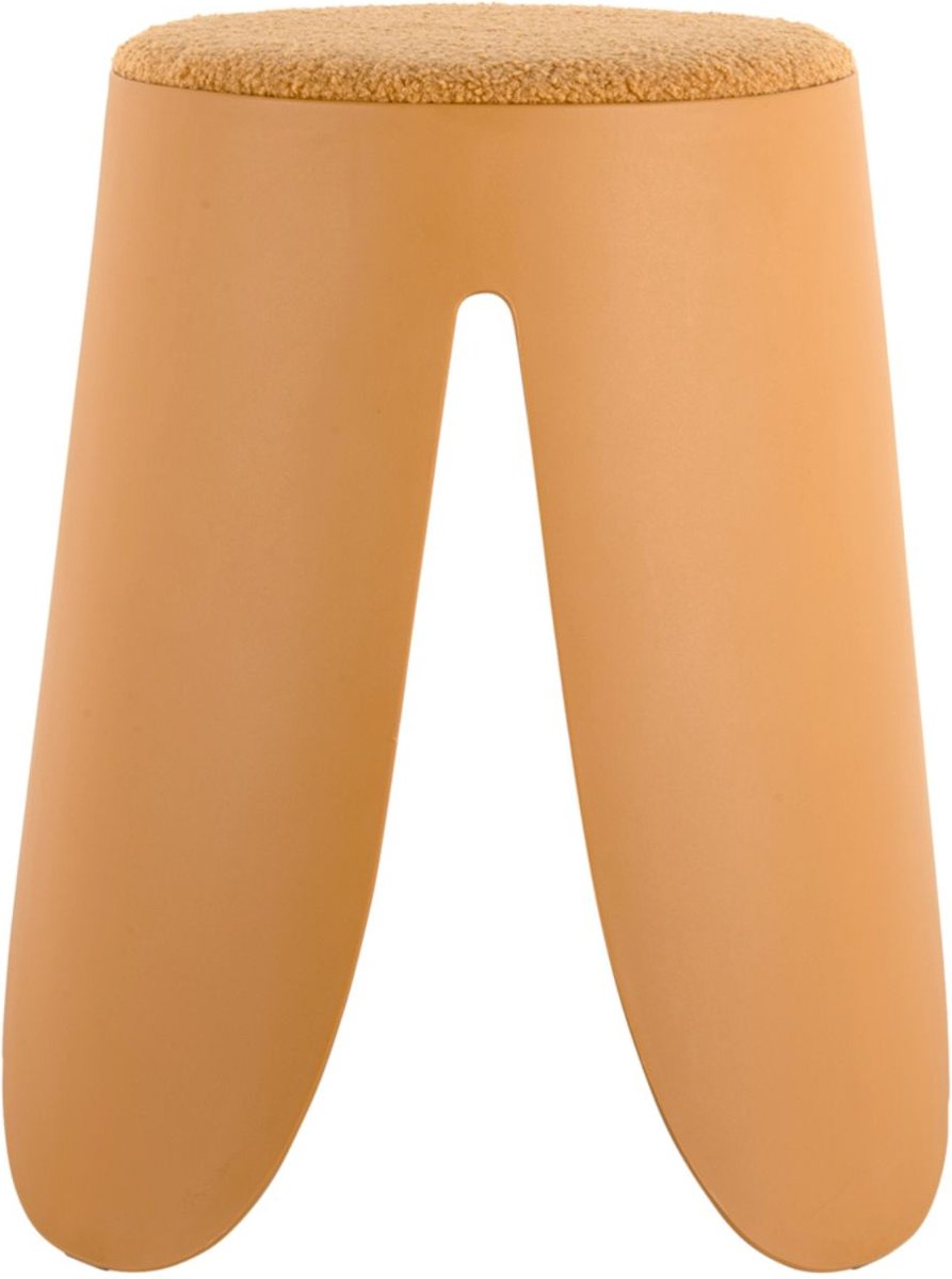 Taburete Leitmotiv savor - amarillo - ø44cm - moderno
