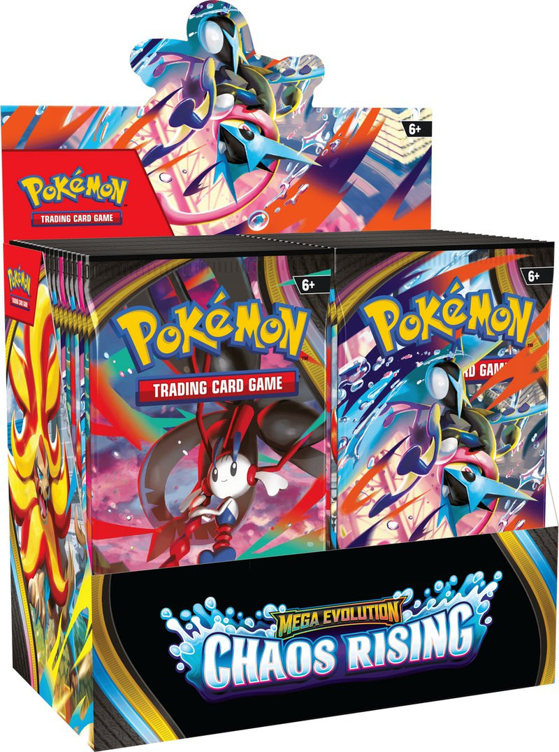 Confezione di buste Pokemon Mega Evolution Chaos Rising