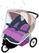 Parapioggia baby babsana in titanio per duo-rider - trasparente