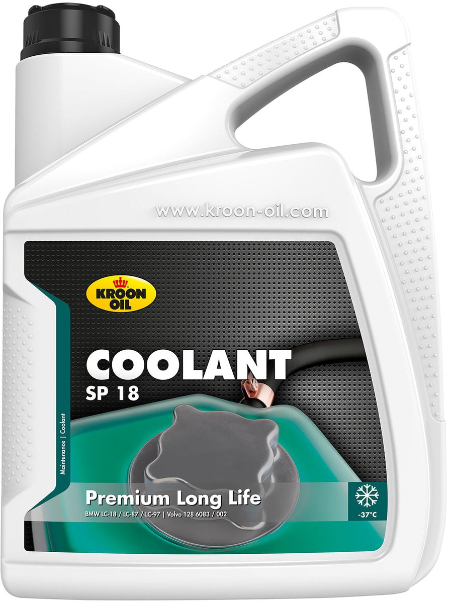 Kroon-oil refrigerante sp 18 - refrigerante a lunga durata - protezione antigelo - 5 litri - verde