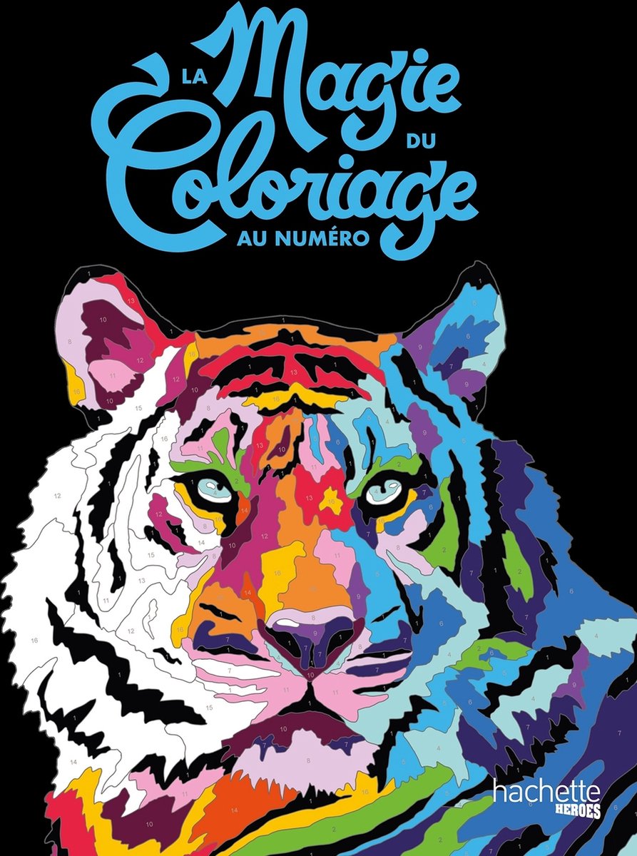 Hachette heroes la magie du coloriage au numéro - - kleuren op nummer kleurboek