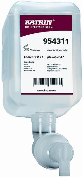 Katrin detergente igienizzante per sedili WC disinfettante in schiuma 500ml nordvlies
