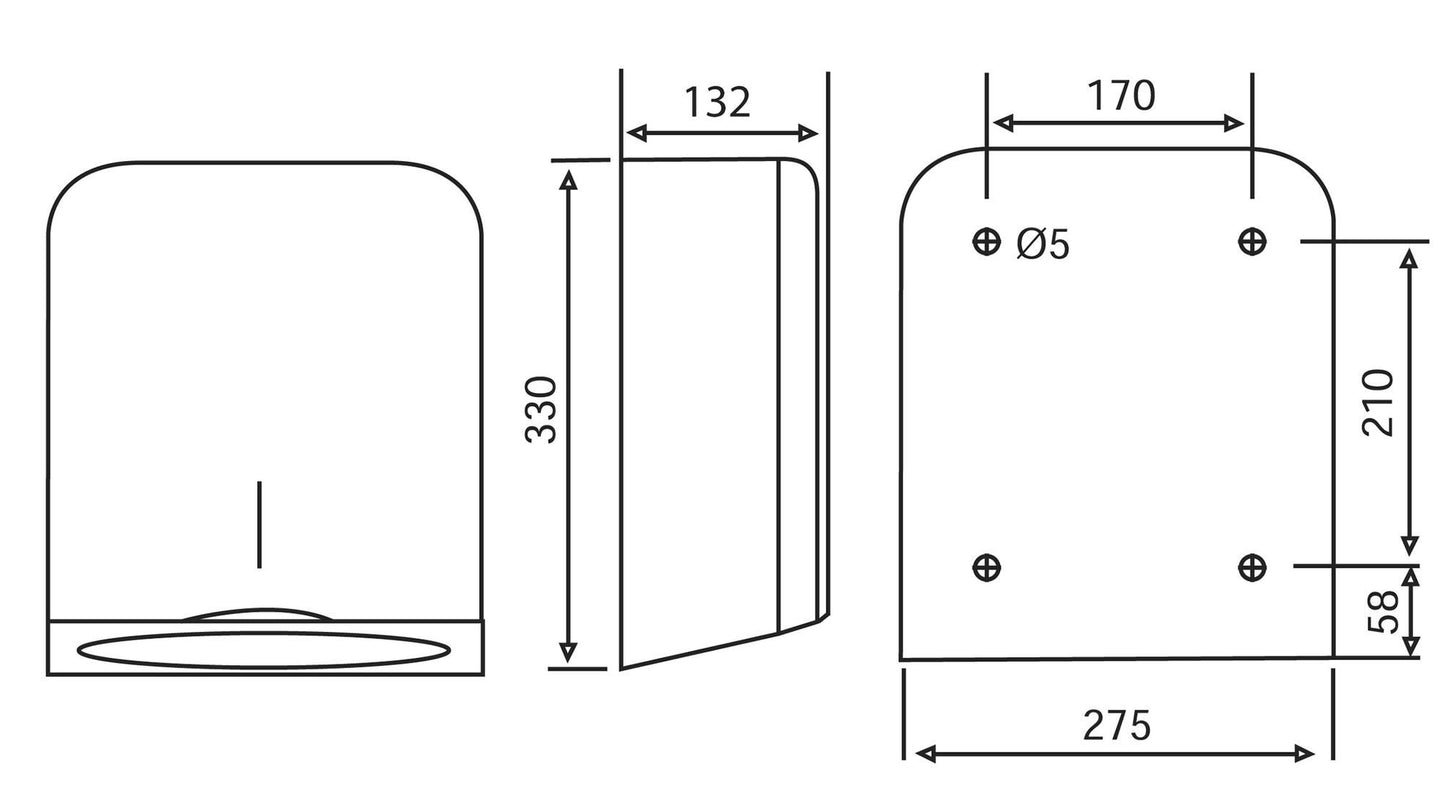Distributore di asciugamani Katrin distributore di asciugamani m distributore di asciugamani piegati m metallo bianco