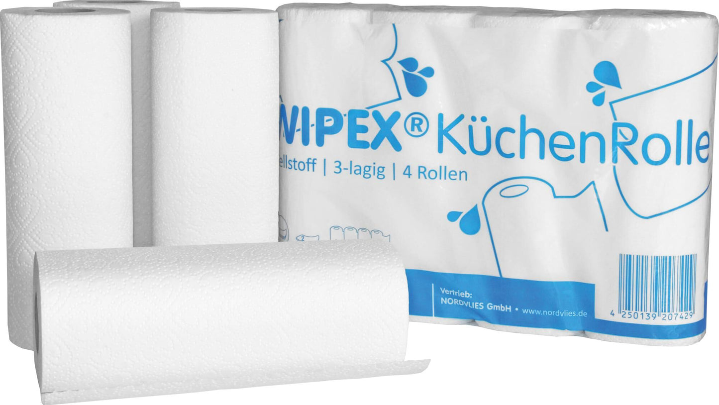 Nordvlies Kitchen Roll White 3lg Wipex 4x50 toallitas