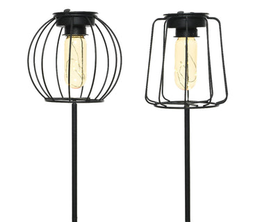 Lumineo led solar lantaarn op steker ø13cm