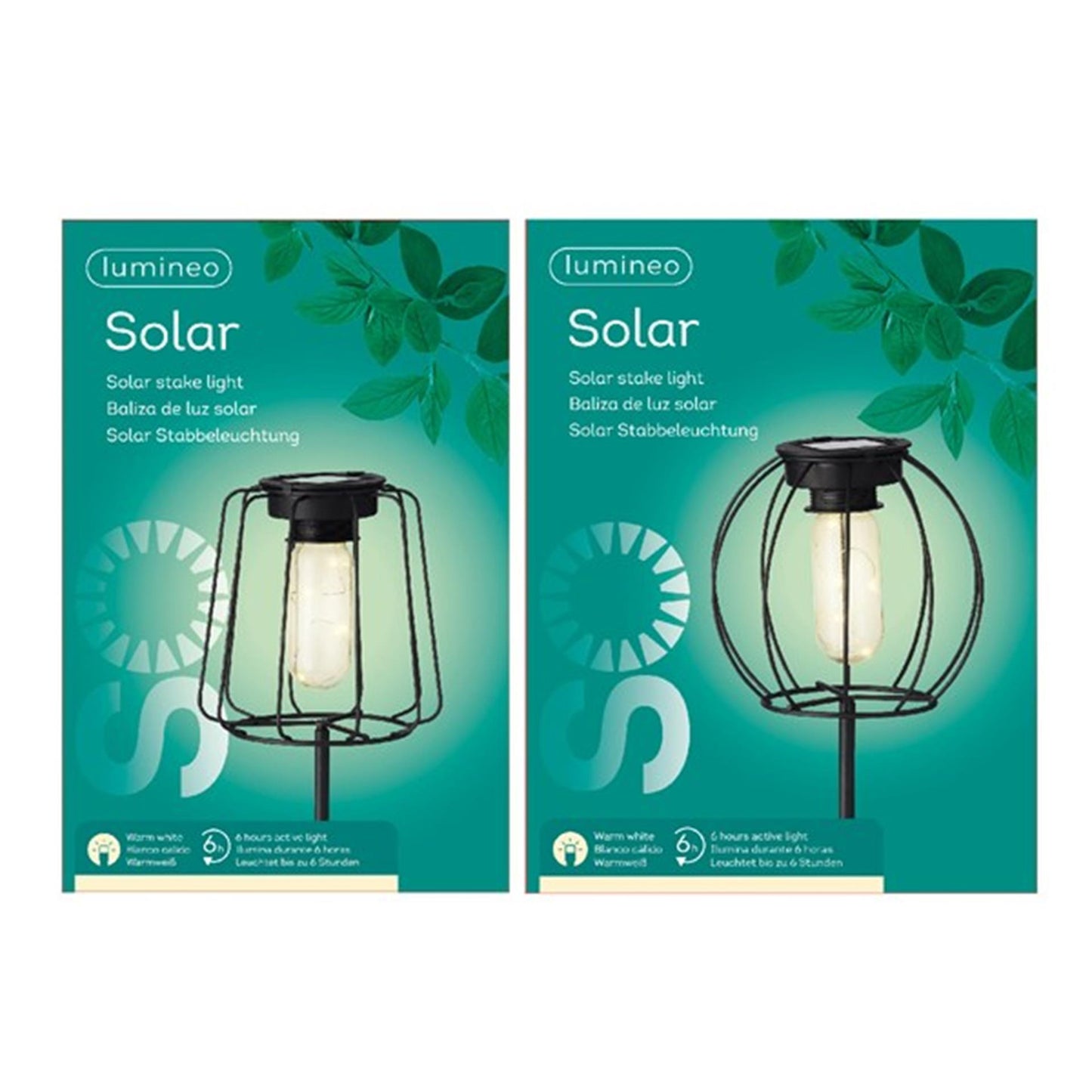 Lanterna solare Lumineo LED su spina ø13cm