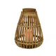 Decoris lanterna LED bambù 25x25x27,5cm