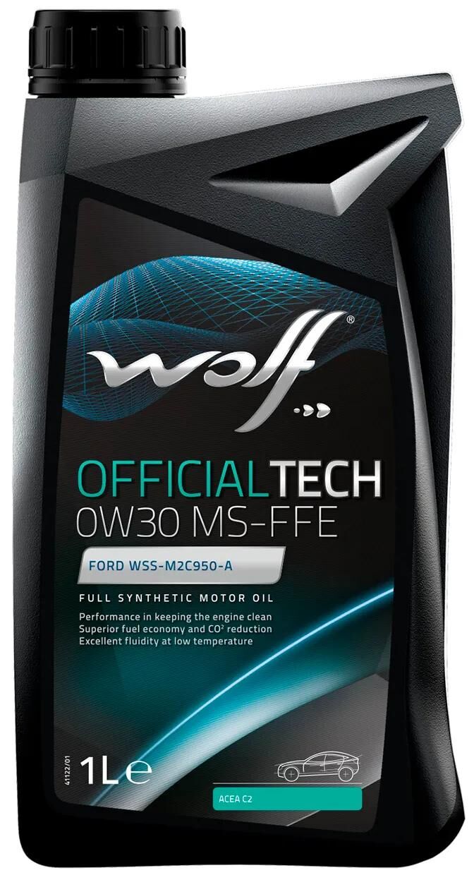 Wolf motorolie officialtech ms-ffe motoroil 0w30 1l off.tech ms-ffe